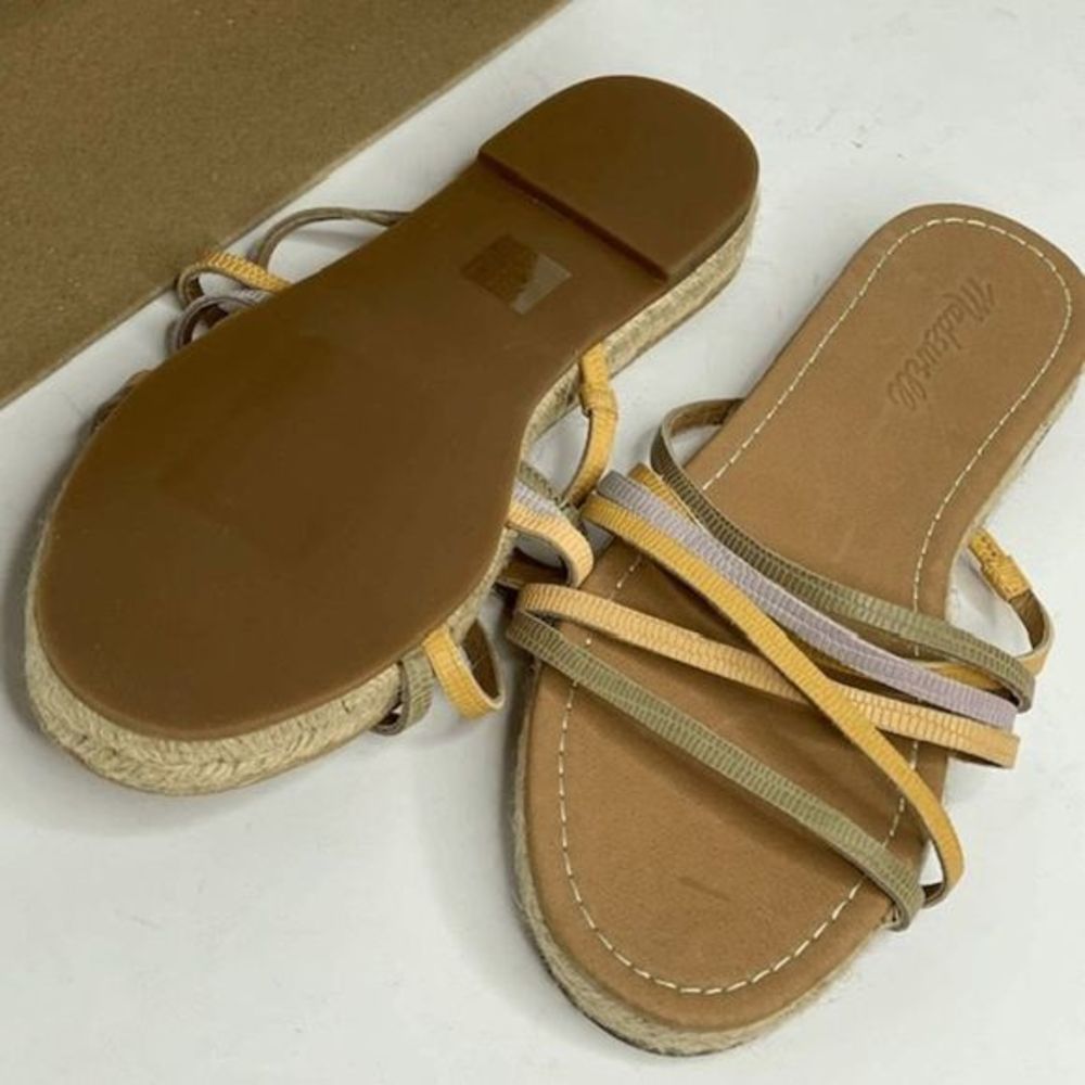 Madewell Pale Lilac Green Strappy Espadrilles - Picture 4 of 4